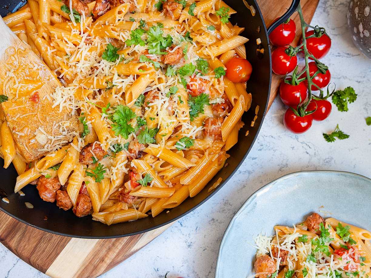 One pot krämig chorizopasta
