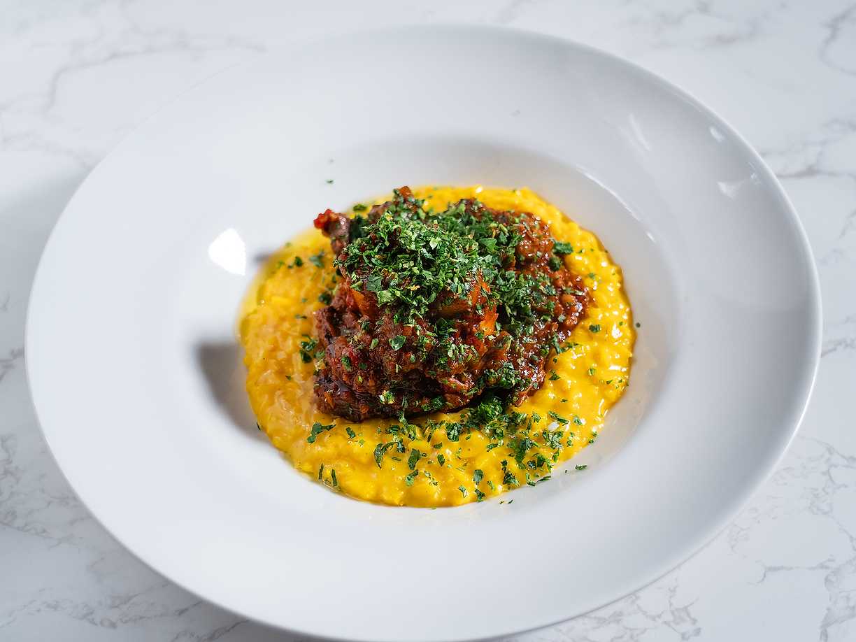 Osso Buco med risotto Milanese