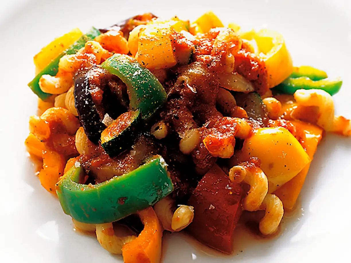 Pasta med ratatouille