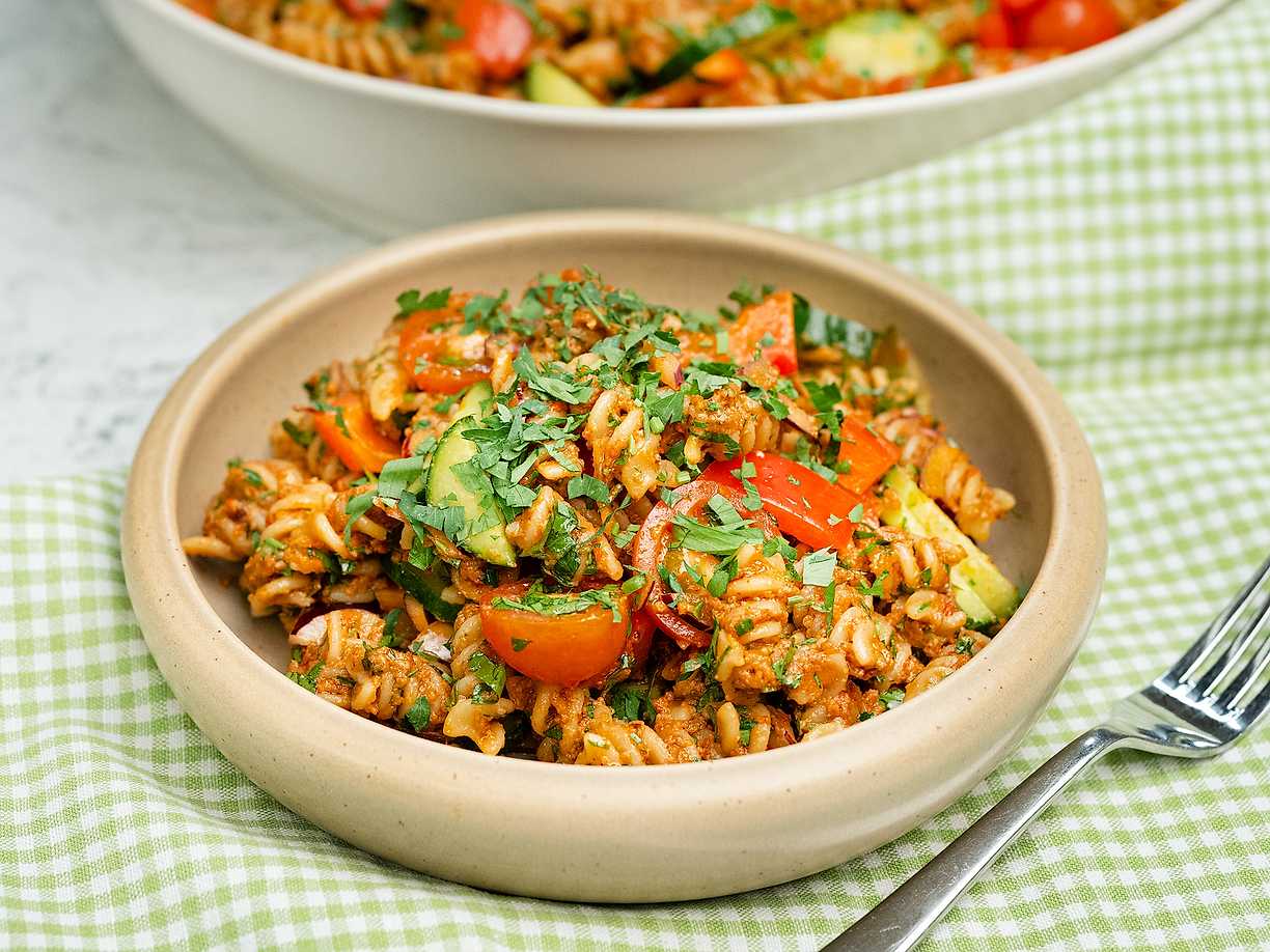 Pastasallad med muhammara