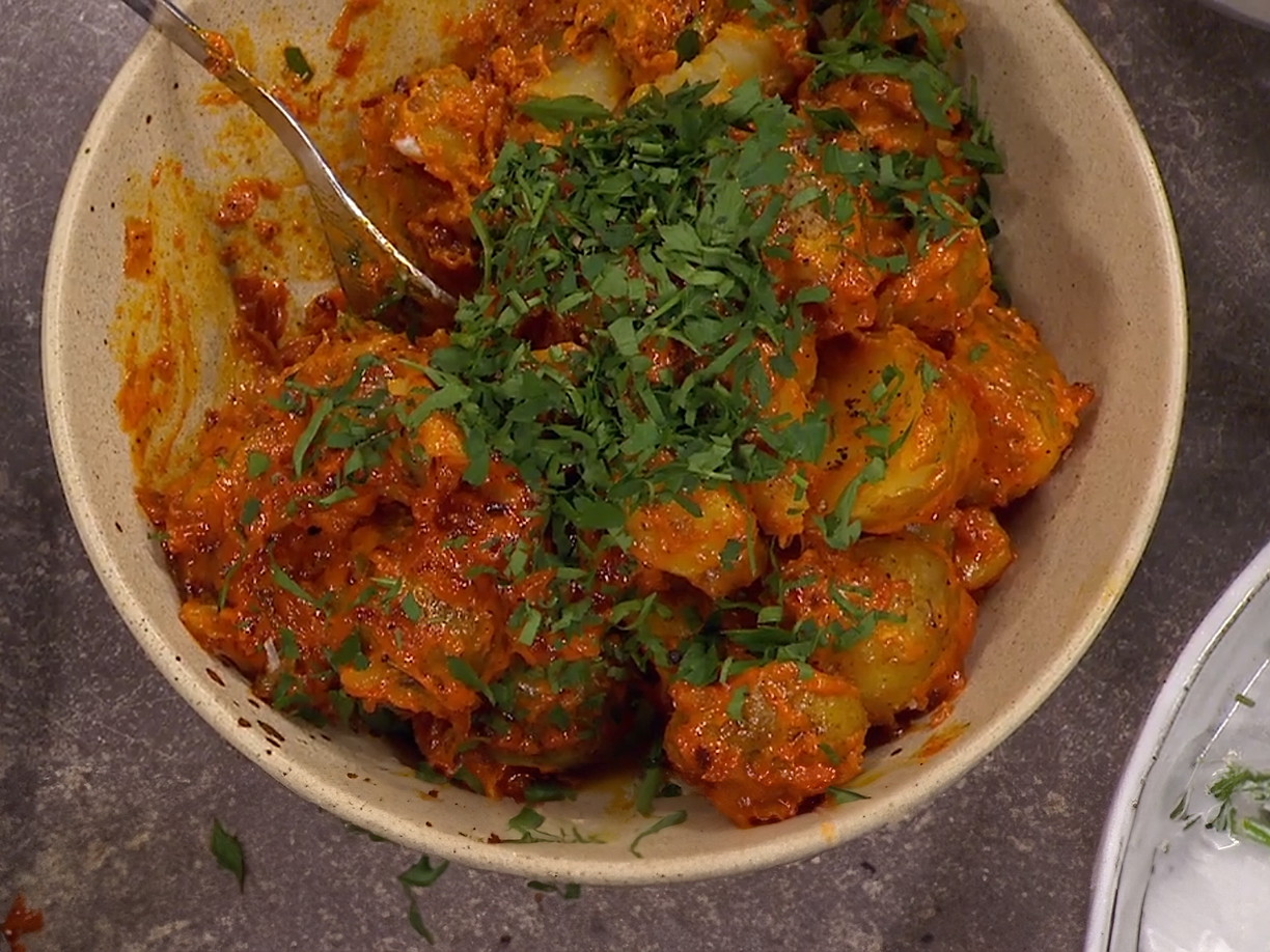 Potatissallad café de paris