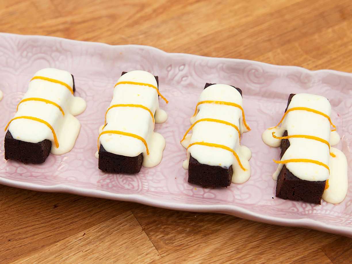 Punsch och chokladlimpor med apelsinfrosting Köket.se