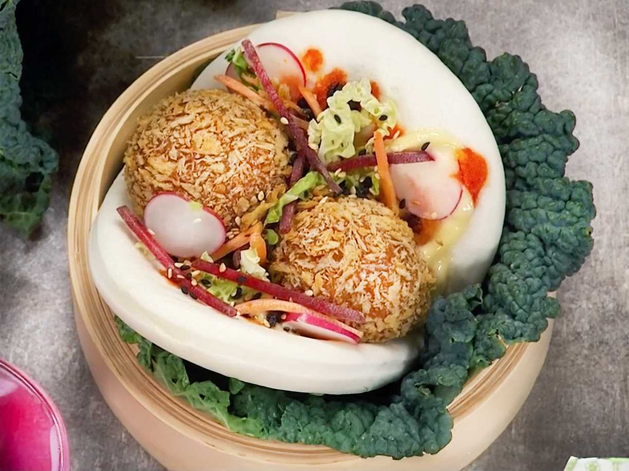 Räkbollar i bao buns