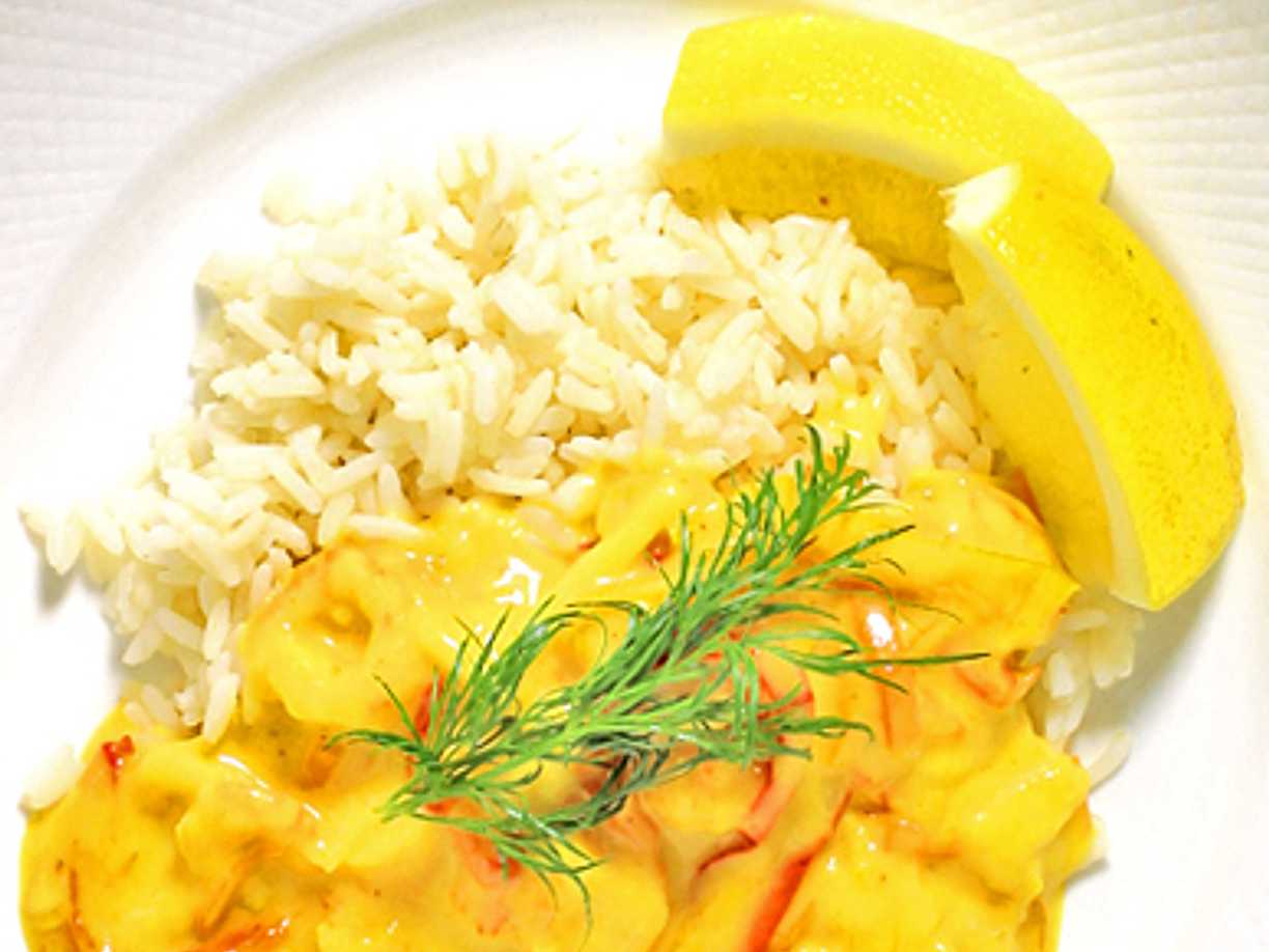 Räkor i curry