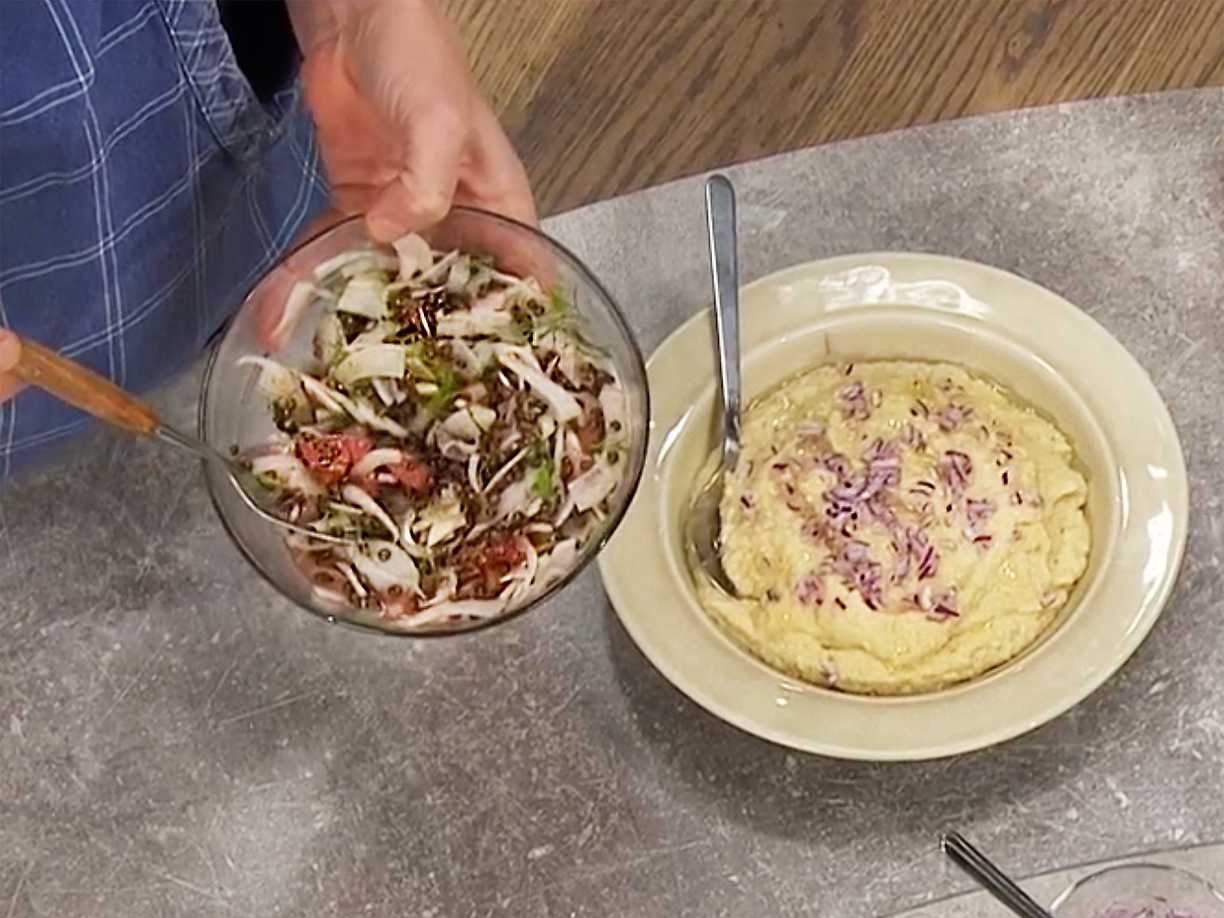 Sallad med hyvlad fänkål