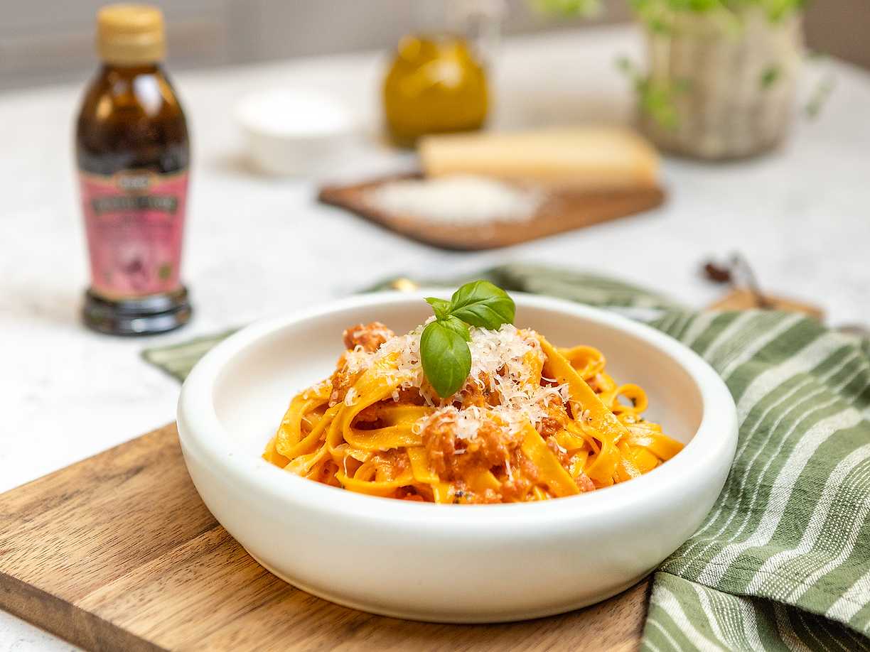 Salsicciapasta med tryffel