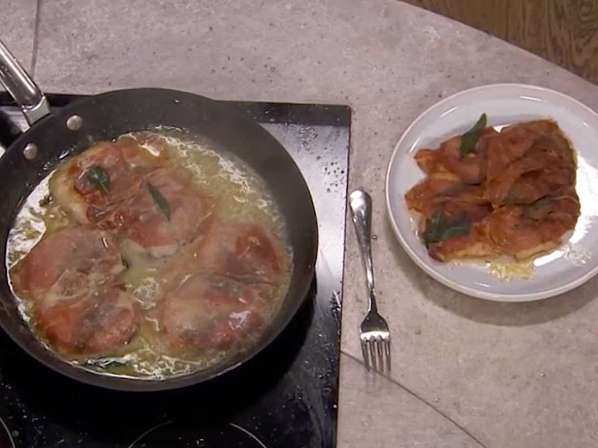 Saltimbocca alla Romana med kalvkött