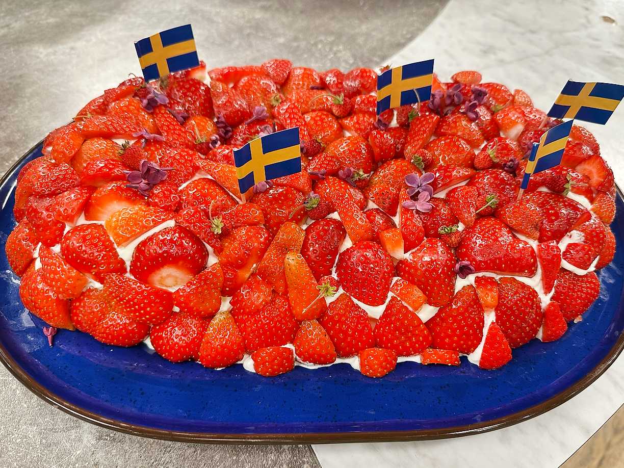 Silviakaka i långpanna