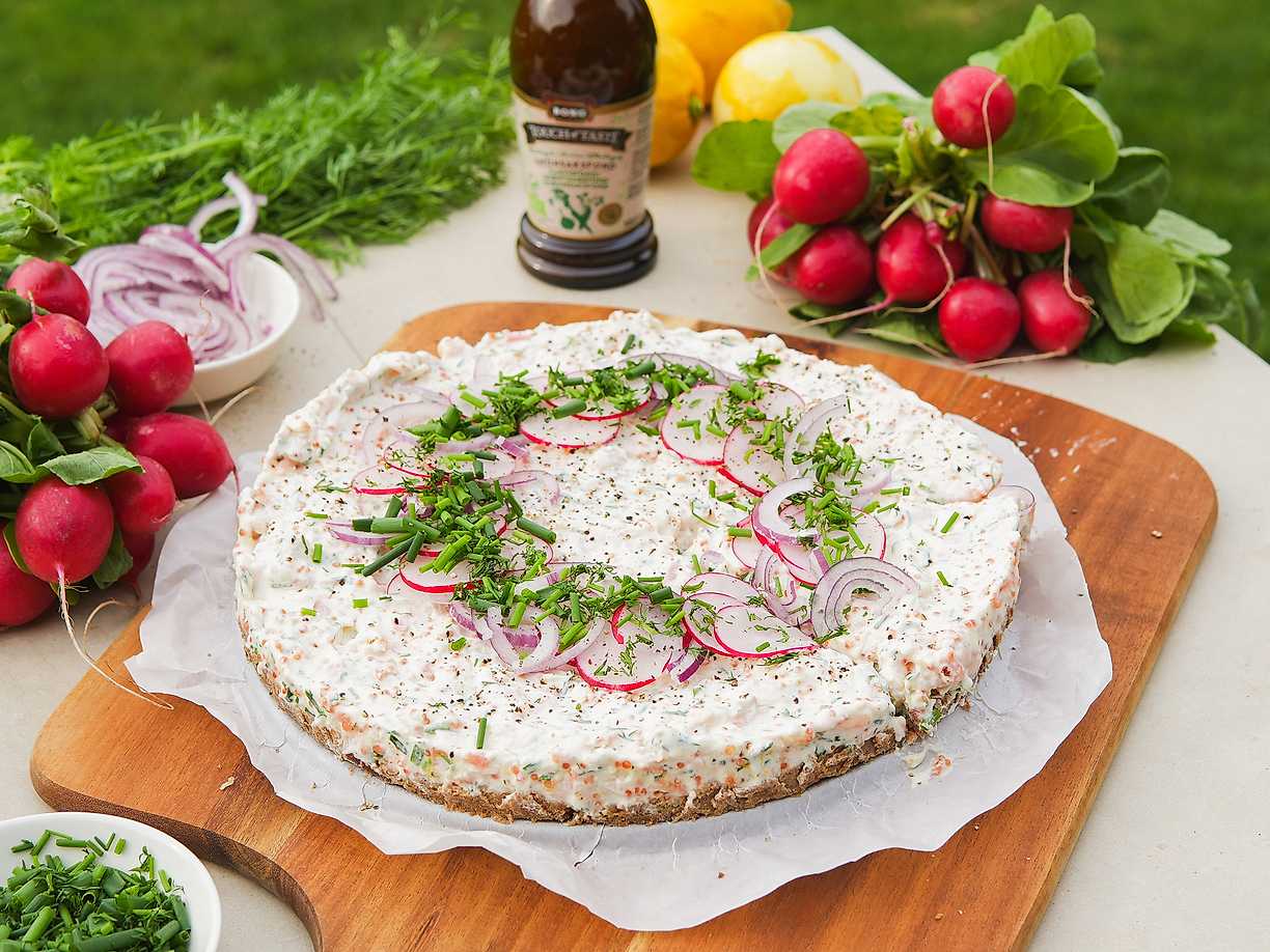 Skagencheesecake med räkor