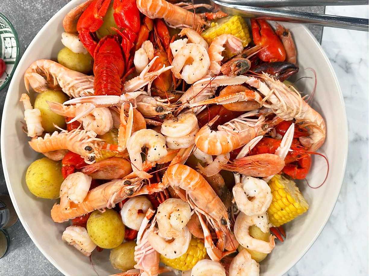 Skaldjur i Sha-Bang-sås