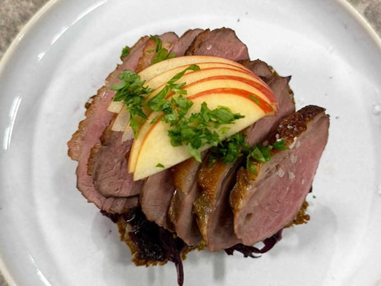 Smörrebröd med ankbröst