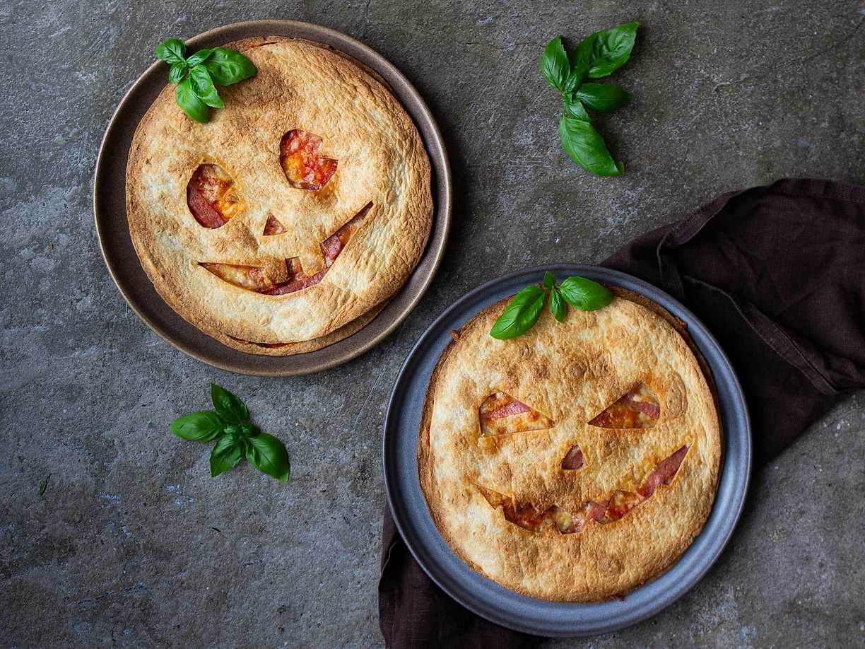Snabb tortillapizza till halloween