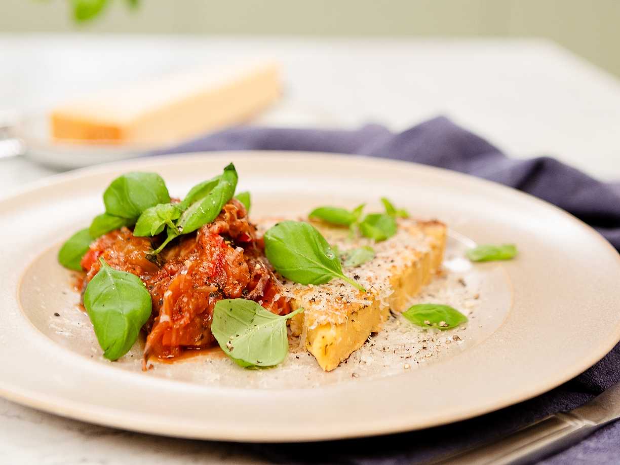 Socca med ratatouille