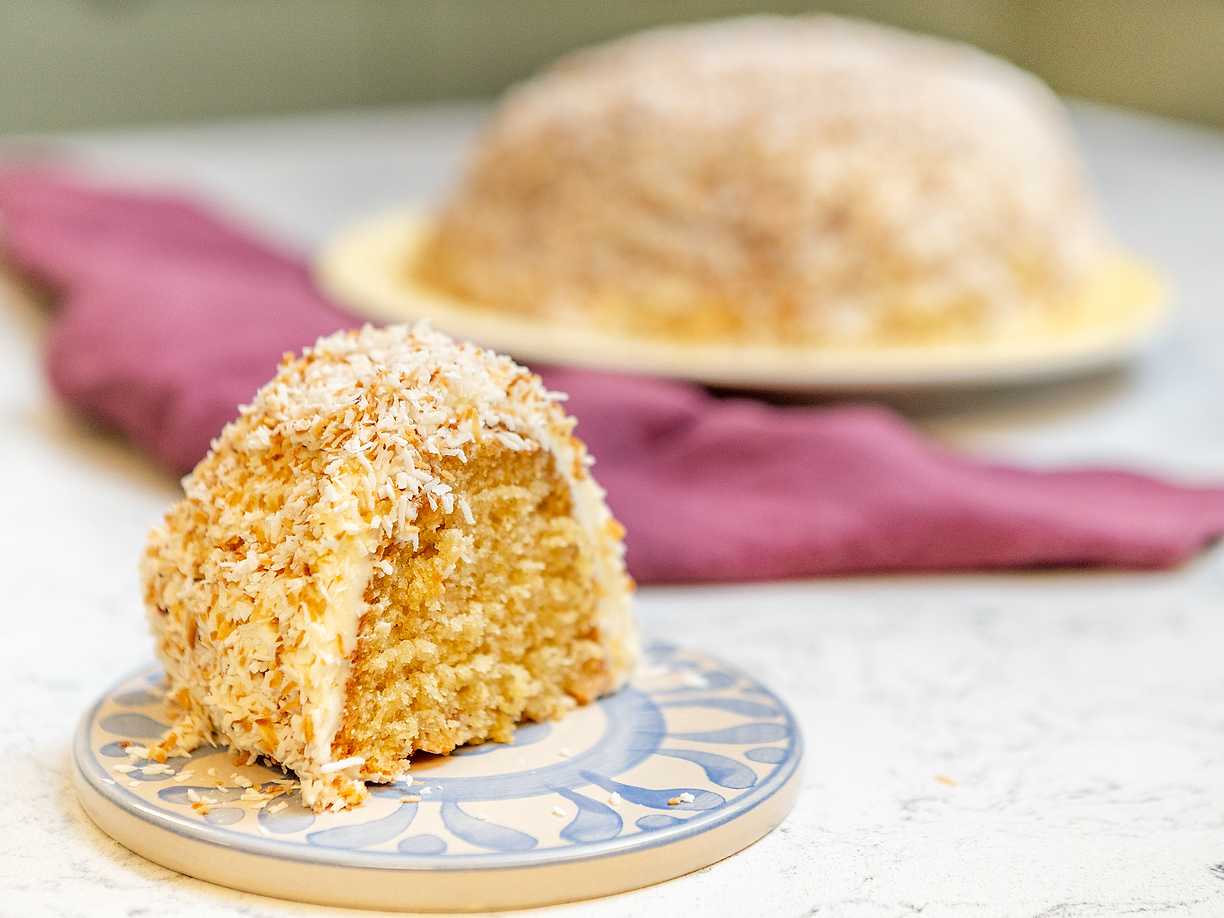 Sockerkaka med kokos och citron