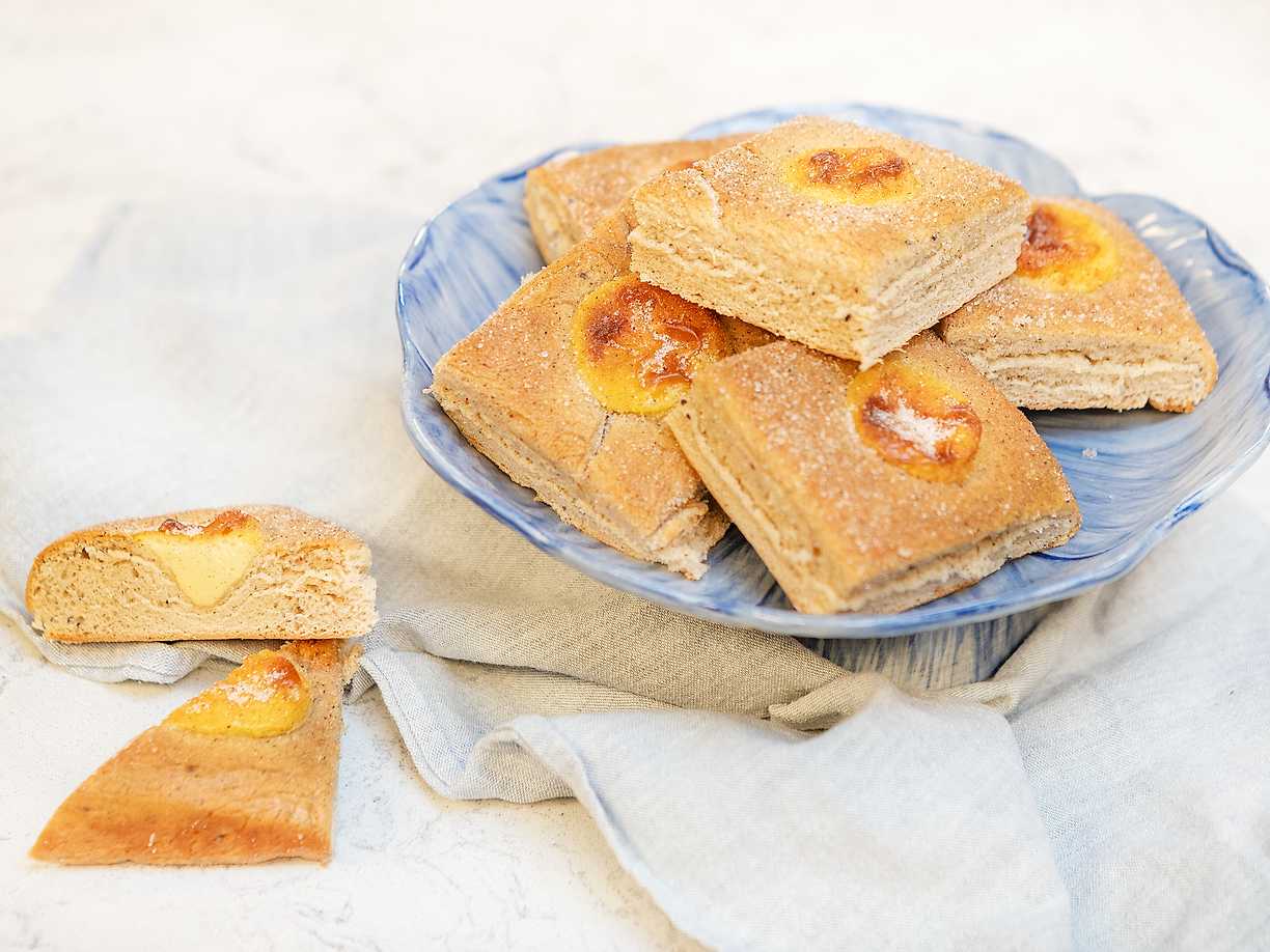 Solbullar i långpanna