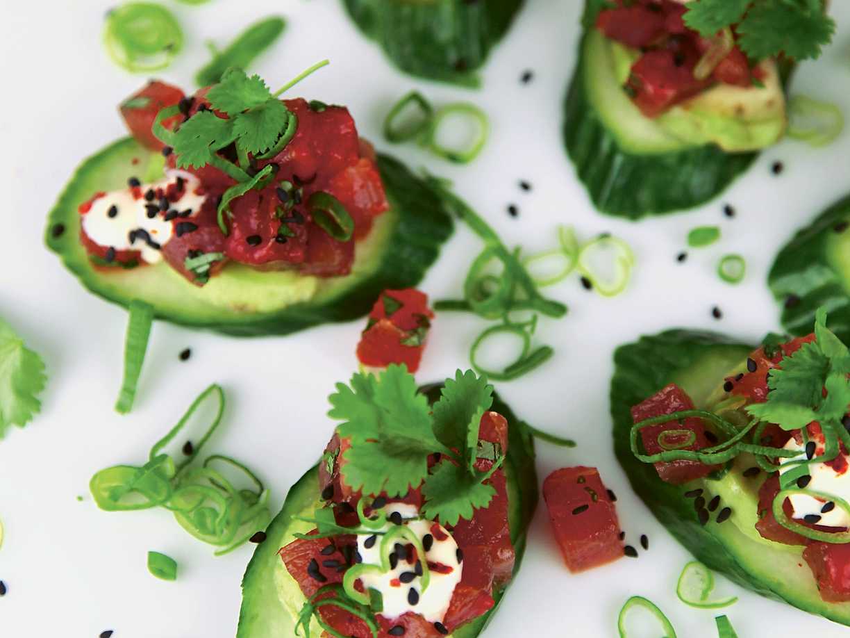 Spicy tuna cucumber
