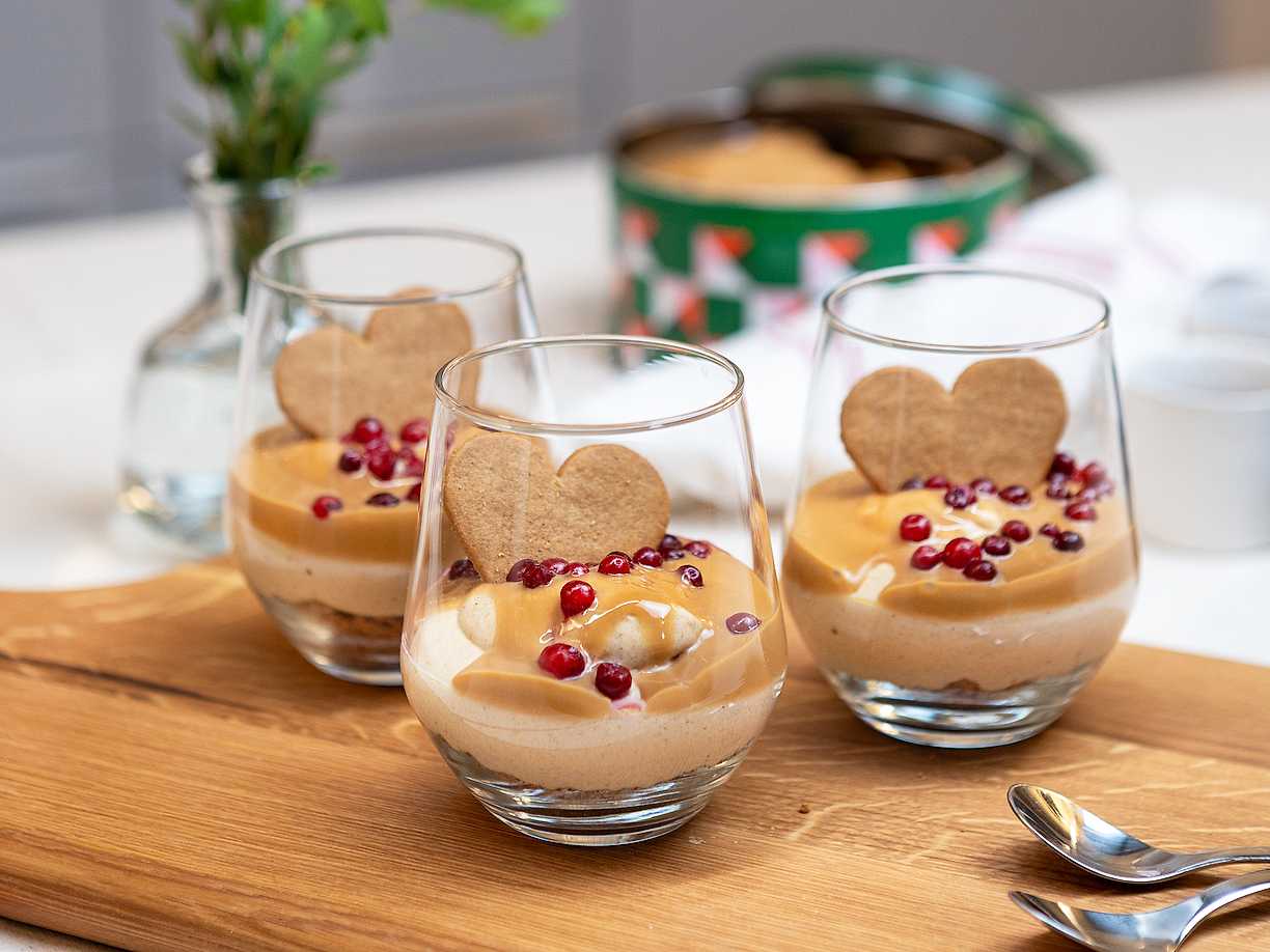 Superenkel pepparkaksmousse i glas