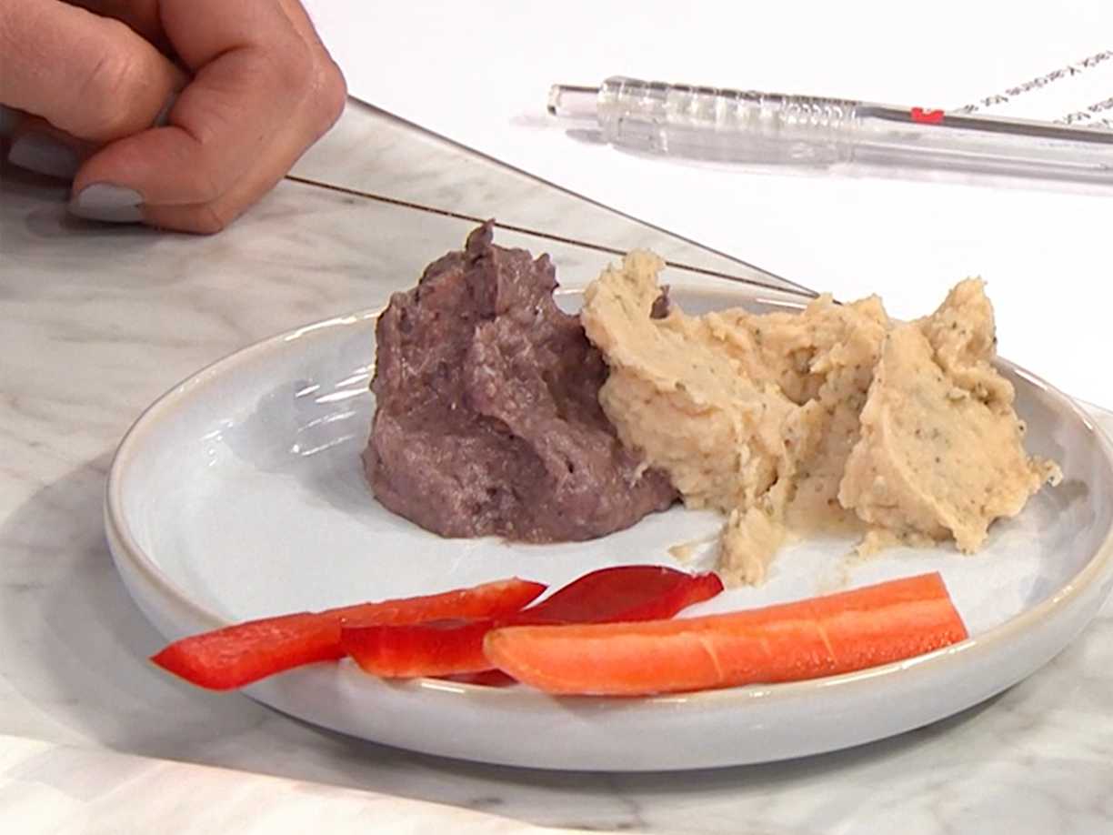 Svart bönröra med rostad paprika