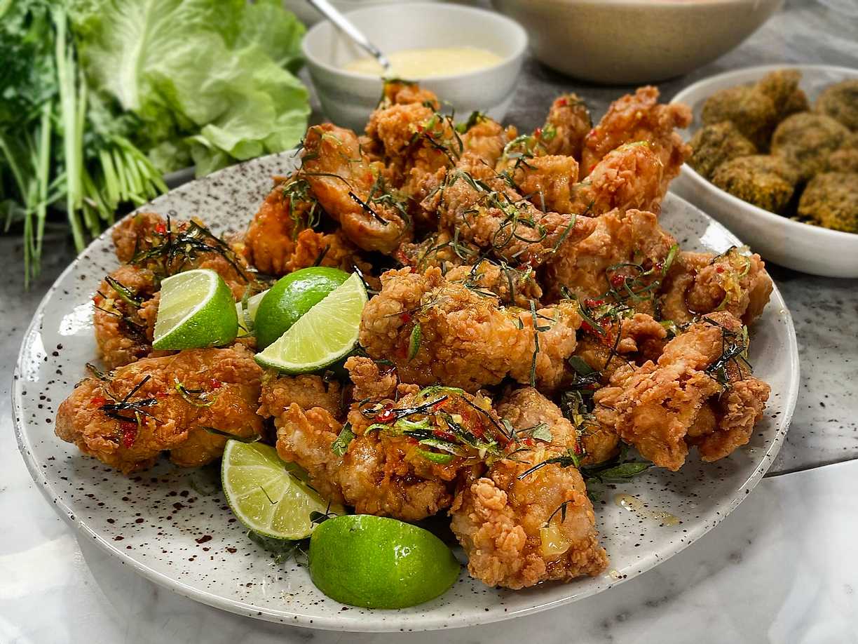 Sweet ´n´ hot thai fried chicken