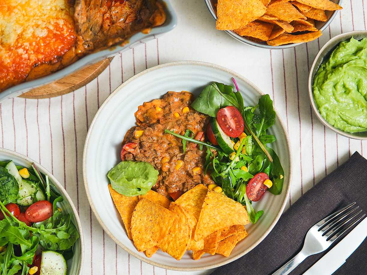 Tacogratäng med smak av paprika och chili