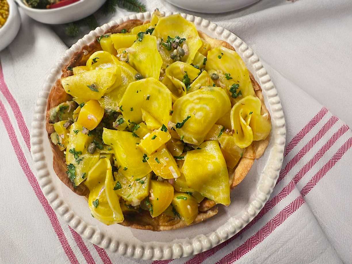 Tartelette med betor och fetaost