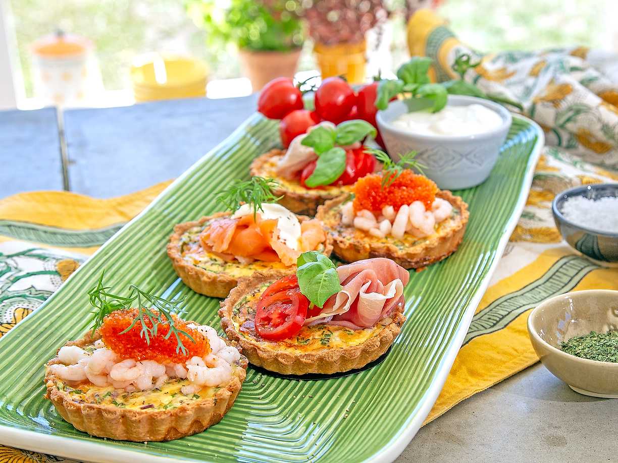 Tarteletter med Västerbottensost