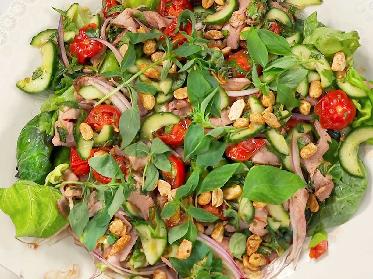 Thailändsk lammsallad