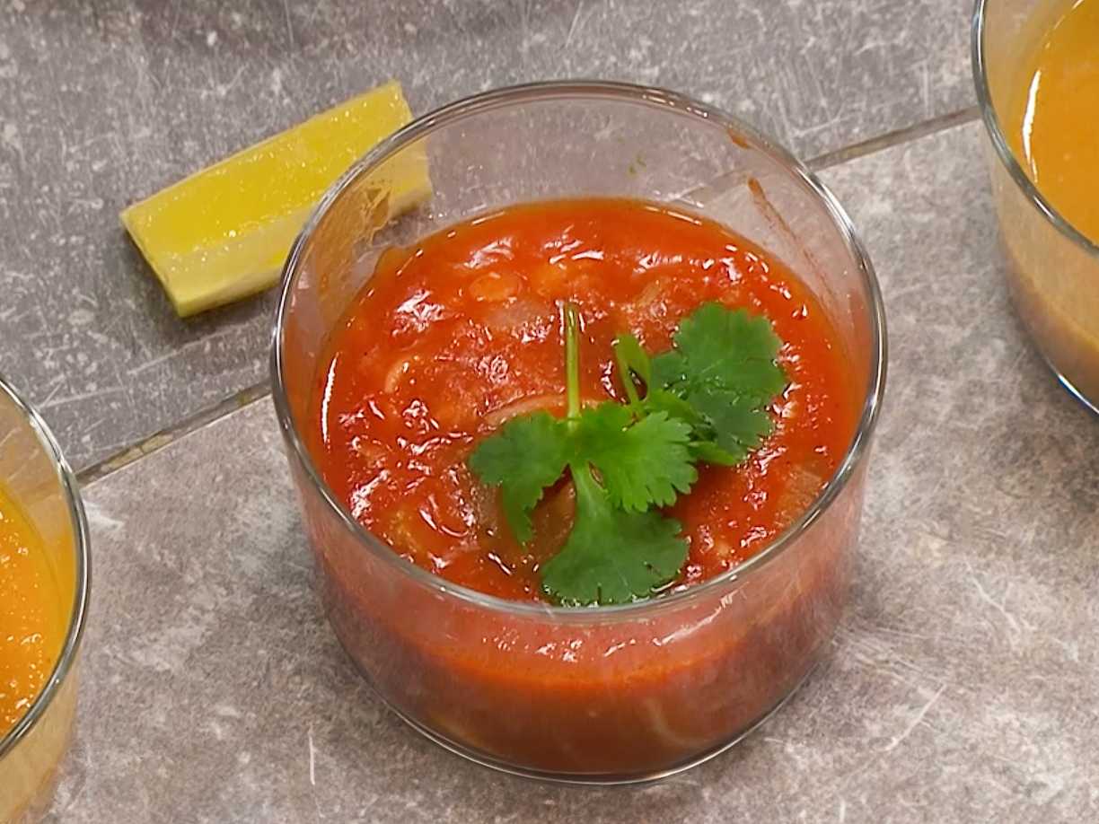 Tomatsoppa med marockanska smaker