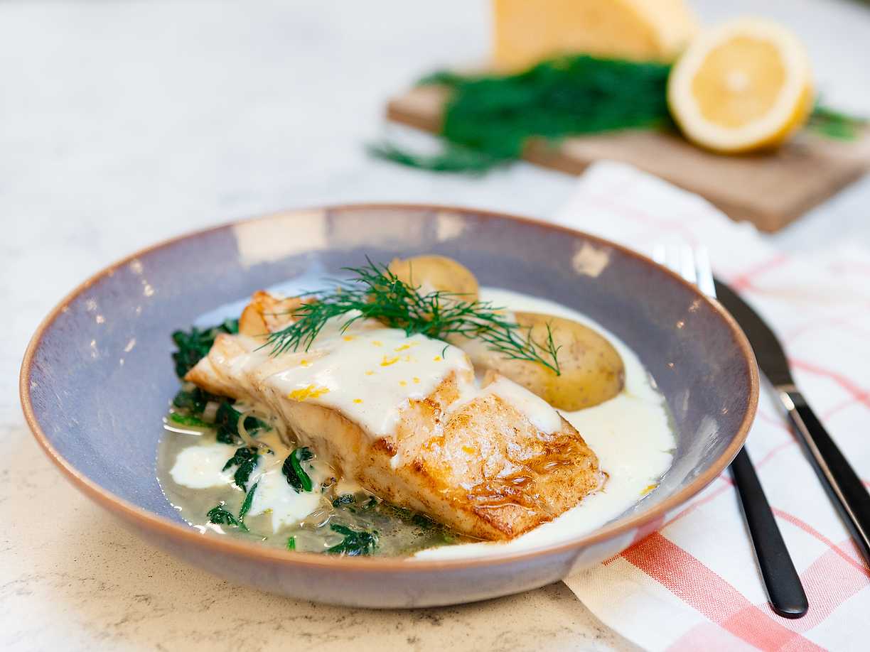 Torsk florentine på Catarinas vis