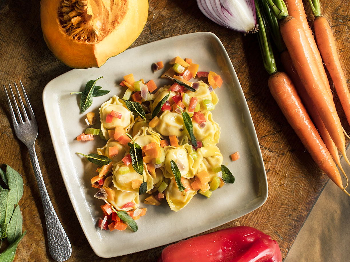 Tortellini Med Ricotta Och Spenat