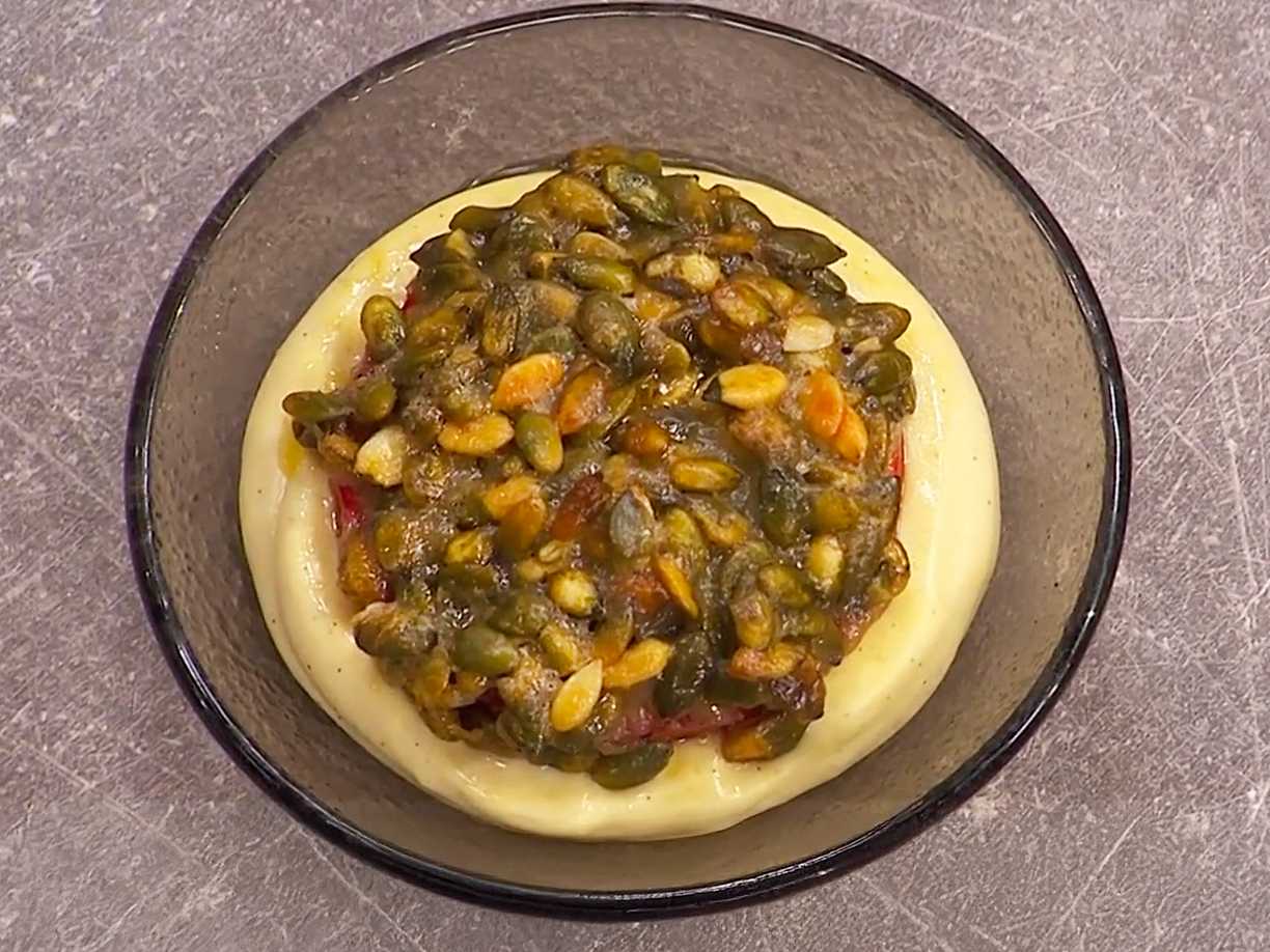 Toscaäpple med vaniljkräm