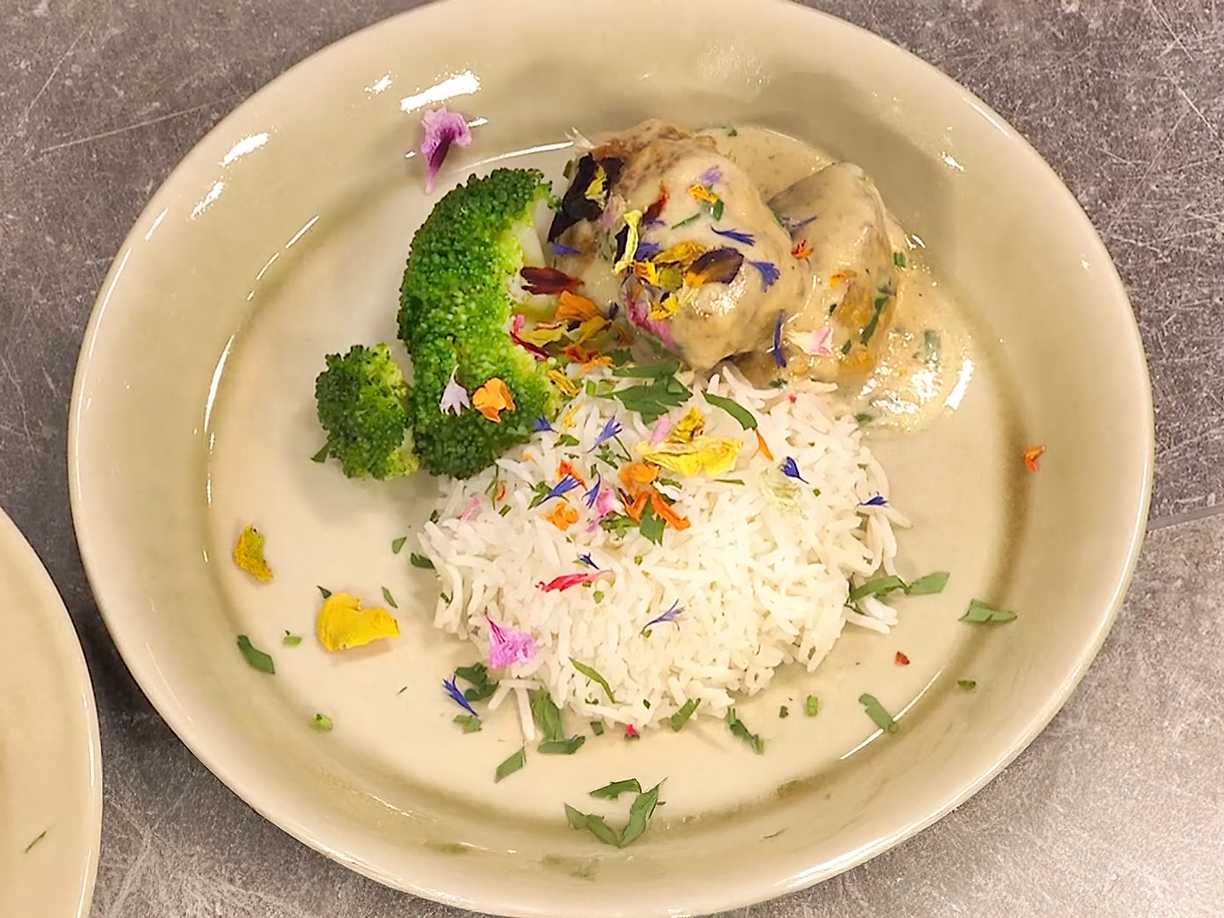 Tsukune-kyckling med jasminris