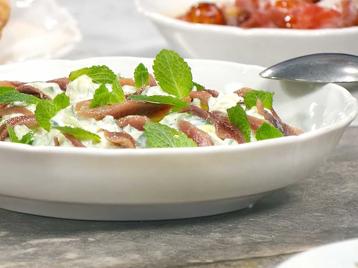 Tzatziki med sardeller