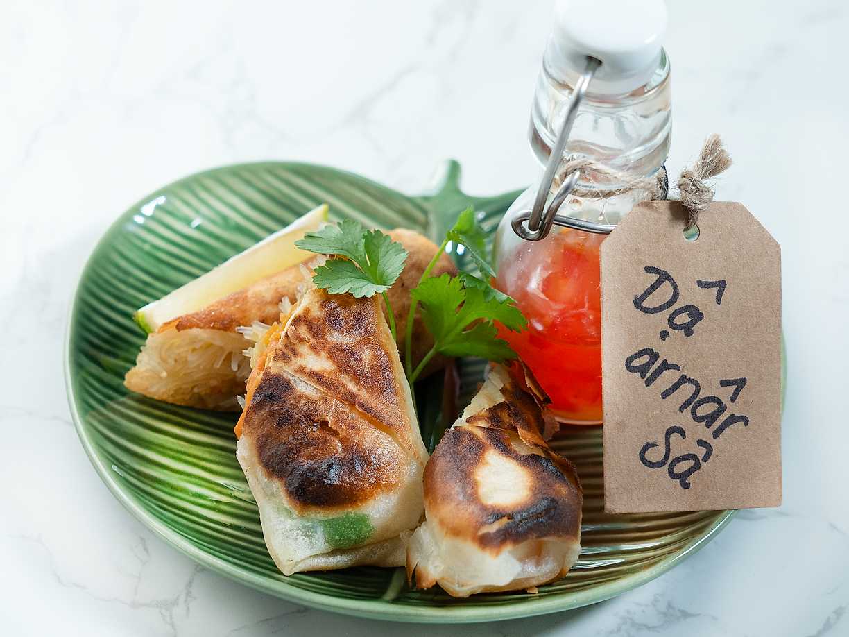 Vårrullar med sweet chilisås