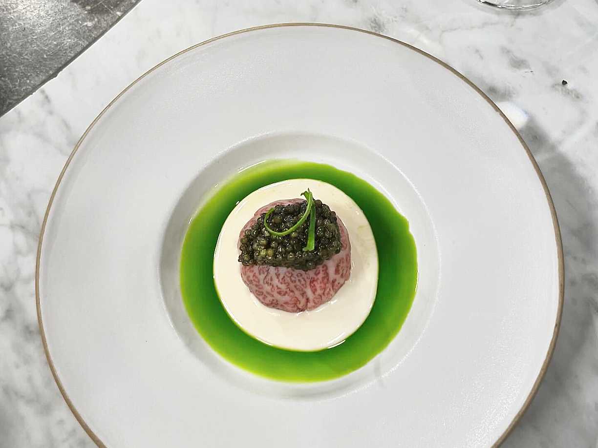 Wagyu med kaviar