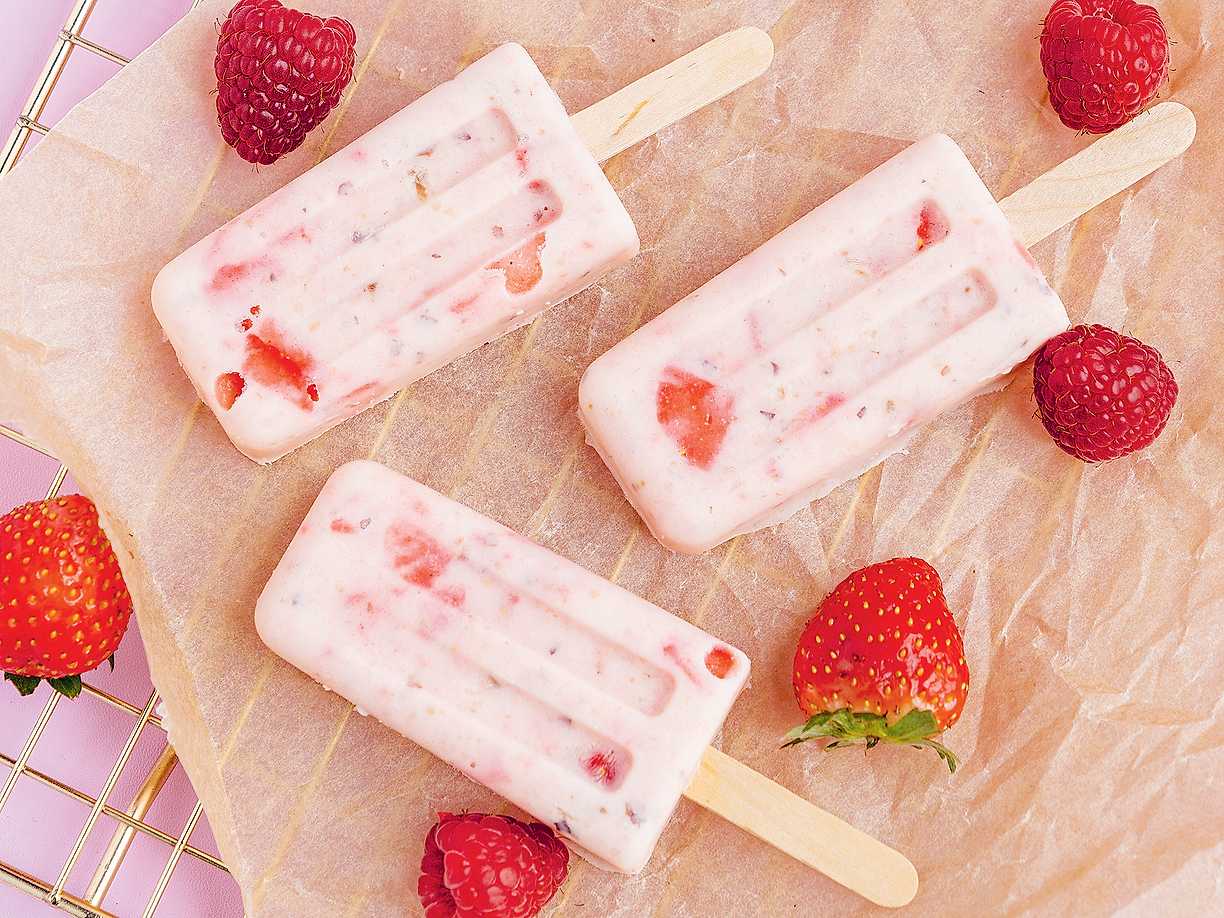 Yoghurtglass med smak av bär