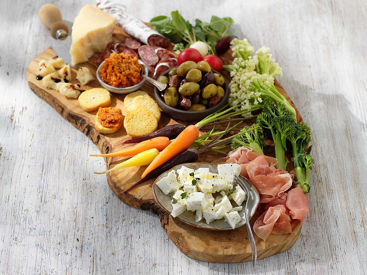 Festlig och enkel aperitivobricka