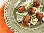 Bbq-kryddade köttbullar med krämig potatissallad