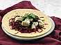 Black bean taco med rödkål och avokado