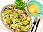 Böcklingsallad med krämig senapsdressing