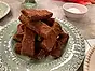 Browniestavar med vispgrädde