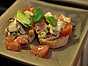 Bruschetta med mozzarella, avokado och tomat