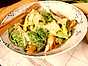 Caesarsallad med stora krutonger