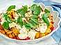 Caprese med grillade persikor