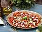 Carpaccio av vattenmelon med feta och mynta