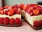 Cheesecake med krispigt chokladkex