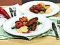 Chorizo med potatissallad och mojo rojo