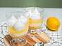 Citronmousse i glas med maräng