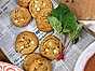Cookies med brynt smör och rabarber