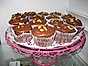 Cupcakes med choklad och rostade pinjenötter